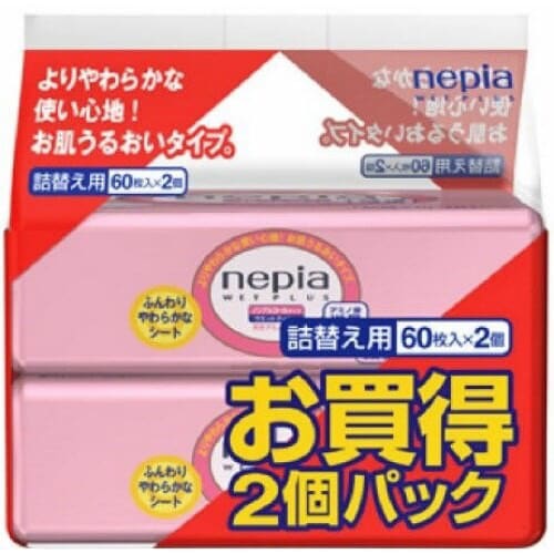 ネピアウエットプラス詰替え2コパック
