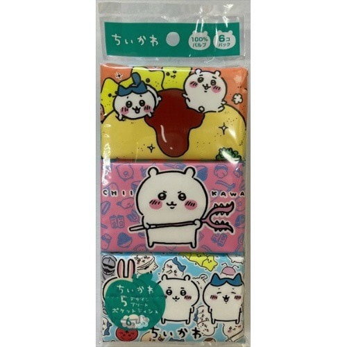 ちいかわミニポケットティシュ6個パック×50