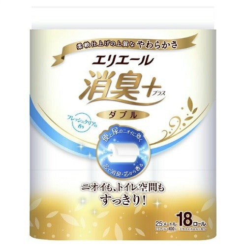 E消臭+トイレットフレッシュクリア18Rダブル×4