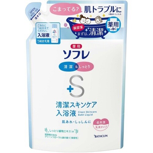薬用ソフレ 清潔スキンケア つめかえ600ML