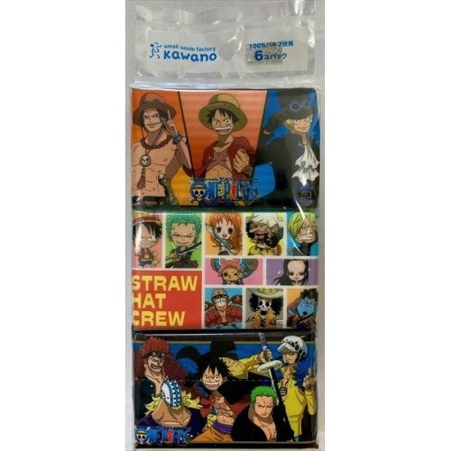 ワンピースミニポケットティシュ6個パック×50