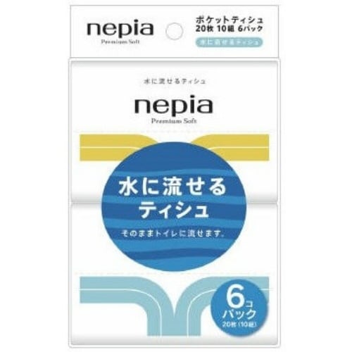ネピアプレミアムソフト水に流せるポケット6P×12