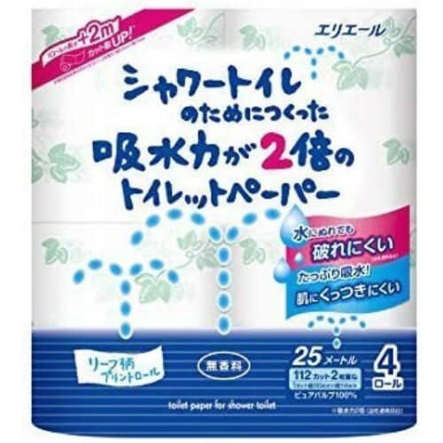 シャワー吸水力が2倍のトイレット4R×24