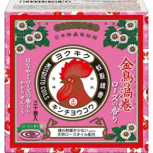 金鳥の渦巻ミニサイズ ローズの香り 30巻