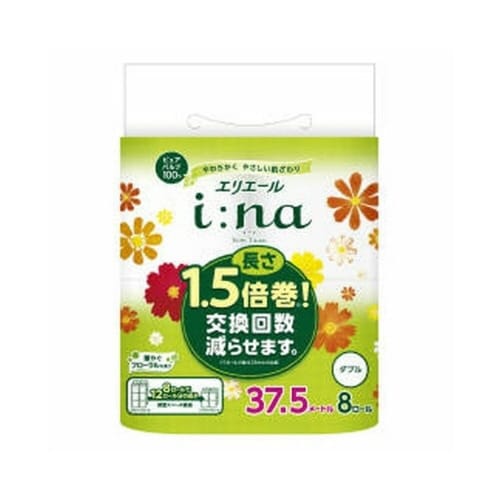エリエールイーナトイレット15倍8Rダブル×12
