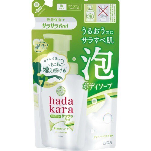 ハダカラBS泡サラサラFEELつめかえ420ML