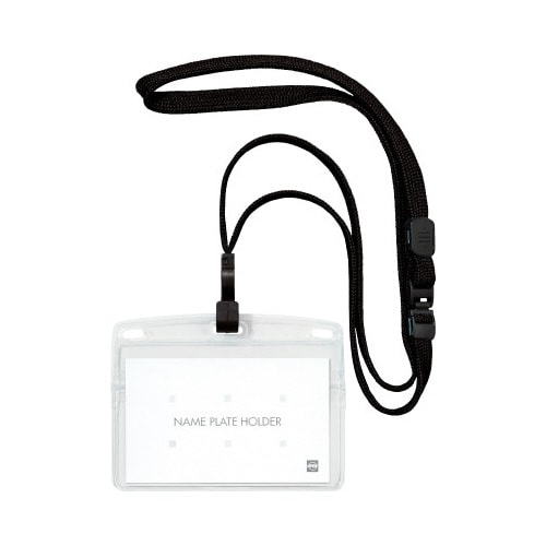 吊り下げ名札 F式名刺1枚 黒