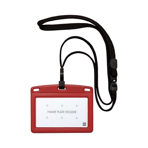 吊り下げ名札F式レザー調ヨコ名刺1枚 3×4