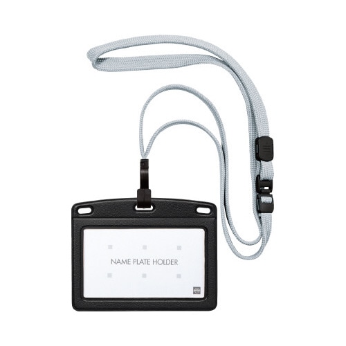 吊り下げ名札F式レザー調ヨコ名刺1枚 1×4