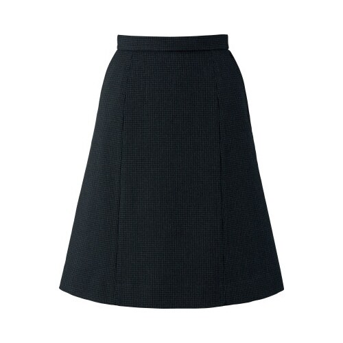 AラインスカートAS2346ブラックブルー15号