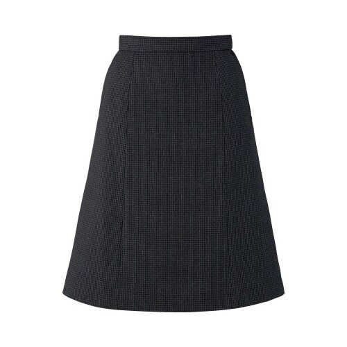 AラインスカートAS2346ブラックグレイ9号