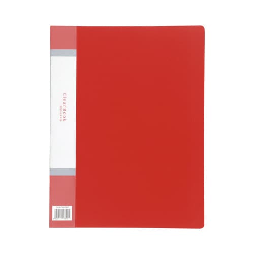 クリアブックA4 縦入れ 40ポケット レッド