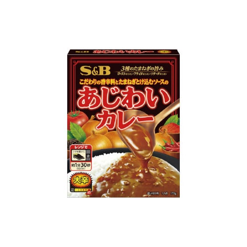 S&B あじわいカレー 大辛 170g x6