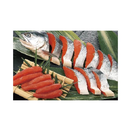 【冷凍】北田塩紅鮭半身1切・塩たらこ