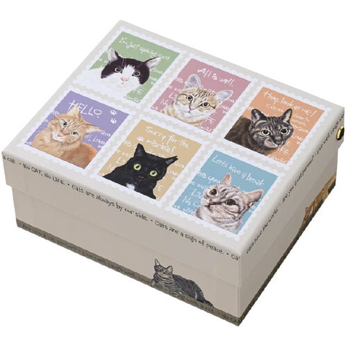 チャリティーアニマルコレクション貼箱 猫 6個入