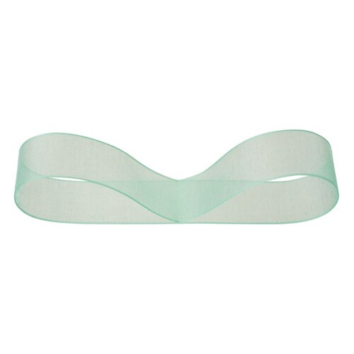 オーガンジーリボンアクアブルー15mm 4巻セット