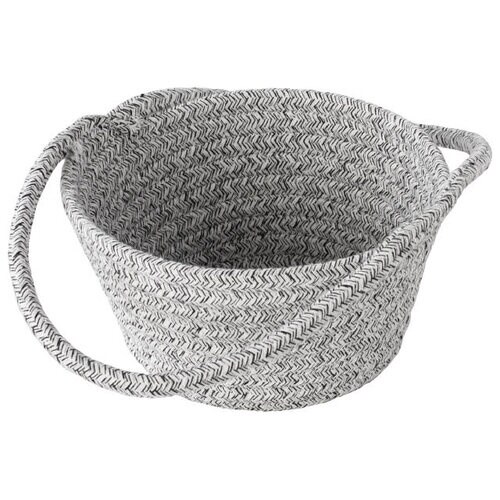 コットンロープハンドル付丸底バスケットM 6個入