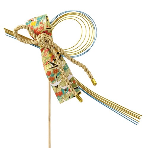 水引フラワーピック 9 淡青 10本入