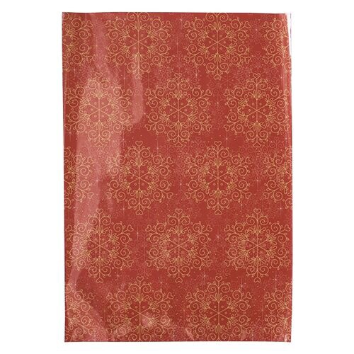 クリスタルOPPギフトバッグ レッド 50枚入×2