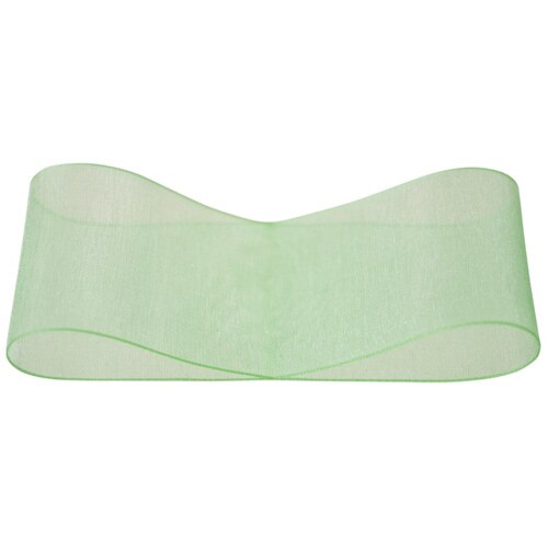 オーガンジーリボン ミント38mm 2巻セット