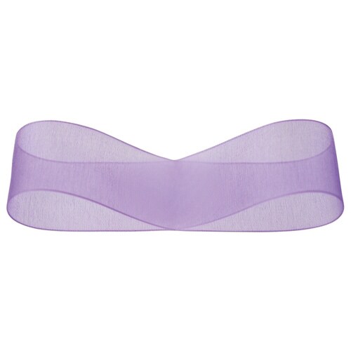 オーガンジーリボン パープル25mm 3巻セット