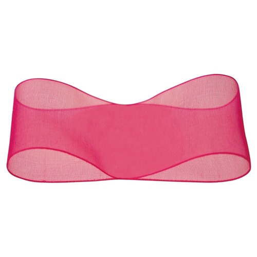 オーガンジーリボン Vピンク38mm 2巻セット