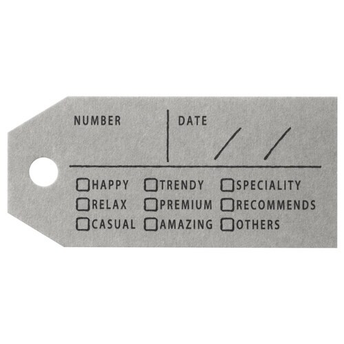 グレイッシュスタイルタッグ グレー 50枚入×3