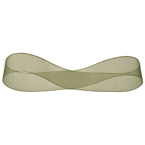 オーガンジーリボンモスグリーン15mm 4巻セット