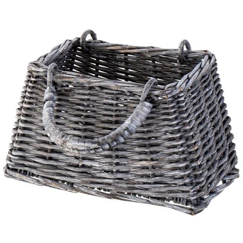 シャビーグレーバスケットバッグ S 4個入