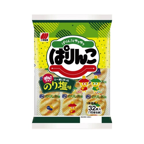 ぱりんこ のり塩味32枚×3