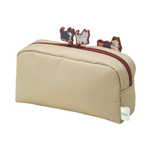 ボックスペンポーチ L ビスケットベージュ