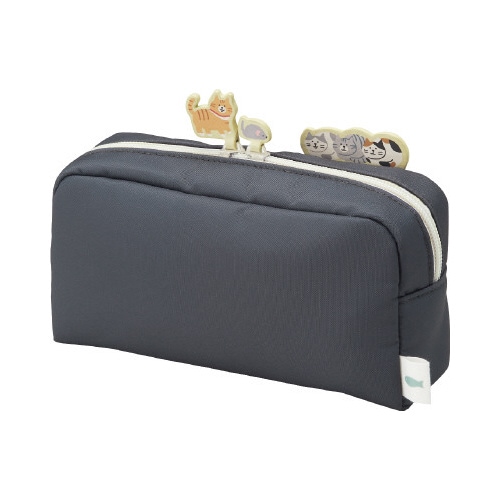 ボックスペンポーチ L チャコールブラック