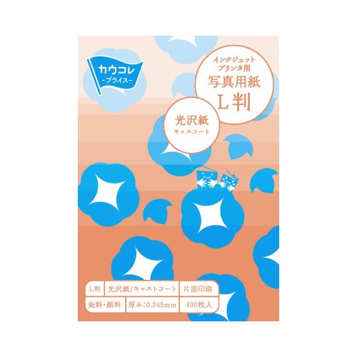 写真用紙 光沢紙 L判 100枚 5−9冊