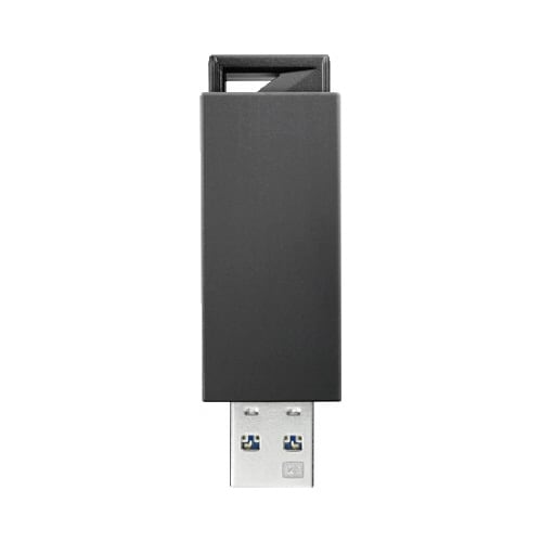 ノック式USBメモリー 64GB ブラック