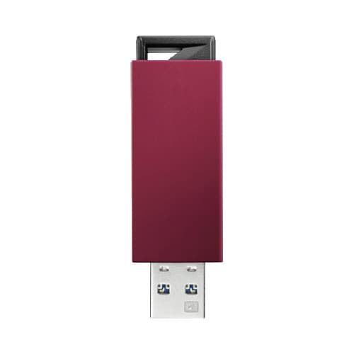 ノック式USBメモリー 32GB レッド