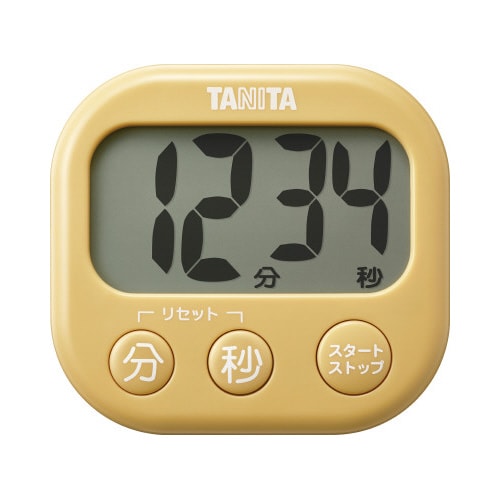 抗菌でか見えタイマー  TD429 イエロー