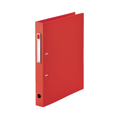 D型リングファイル<ツイスト>A4 レッド