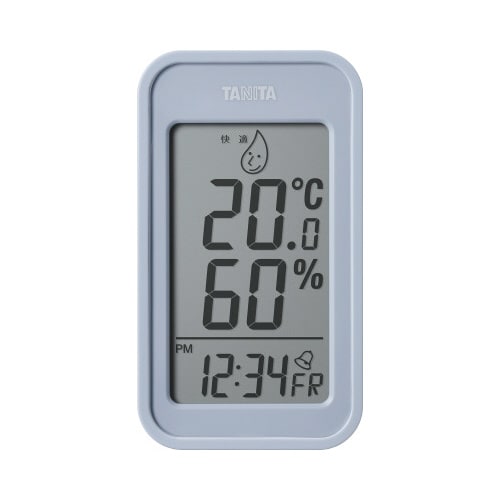 デジタル温湿度計 TT589 ブルーグレー