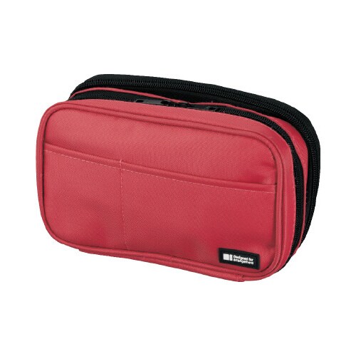 ペンケース ブックタイプ ダブル コーラル