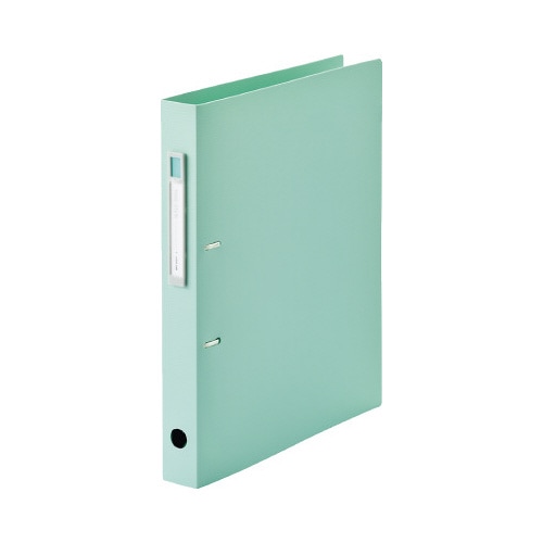 D型リングファイル<ツイスト>A4 ライトグリーン
