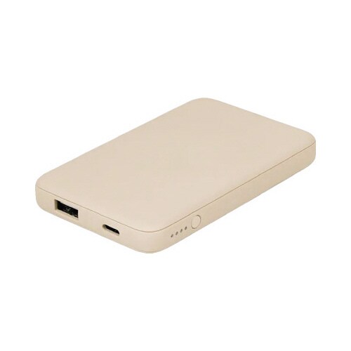 アースカラーのモバイルバッテリー 5000mAh