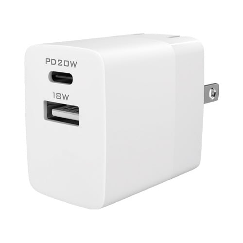 PD20W Type−C+USB−A搭載AC充電器