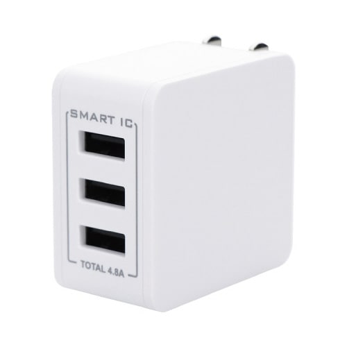 USB Type−A 3ポートAC充電器