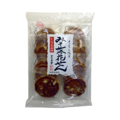 かしわ堂 みそ落花せん 16枚 x12