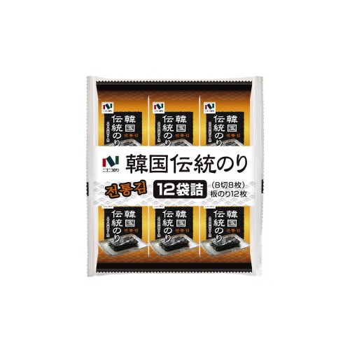 ニコニコのり 韓国伝統のり D 12袋 x6