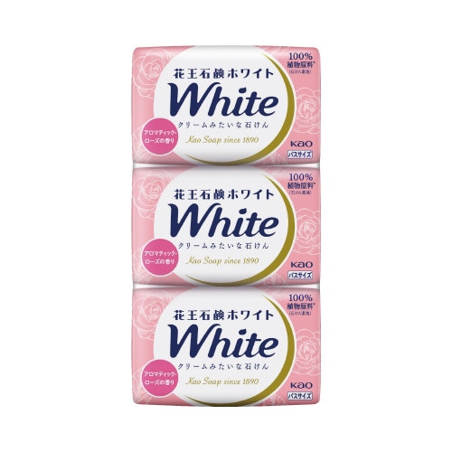 花王石鹸ホワイト アロマティック・ローズ3コ×20