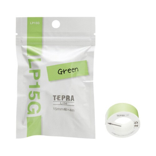 「テプラ」Liteテ−プ グリ−ン