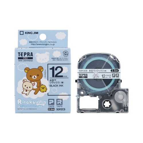 テプラPROテ−プ お空 青/黒文字