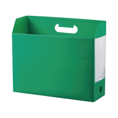 ボックスファイル A4ヨコ グリーン