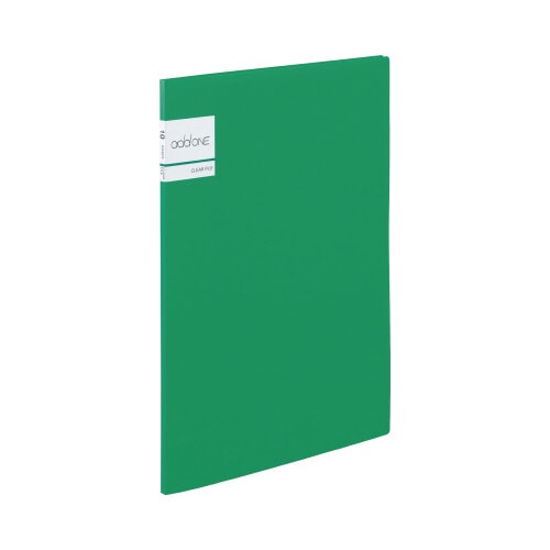 クリヤーファイル A4−S 10ポケット グリーン